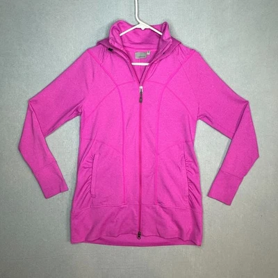 Athleta Rishi - 连帽衫 - 大号 - 芭比紫红色粉色女式 - 全拉链 - 连帽 — 第 1/4 张图片