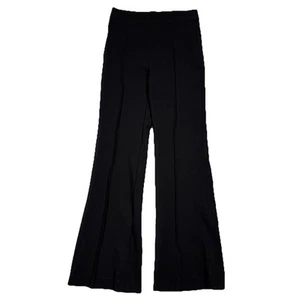 Spanx Perfect Pant Women Small Pull On Hi-Rise Flare Ponte Black Pintuck 26x29.5 - Picture 1 of 9