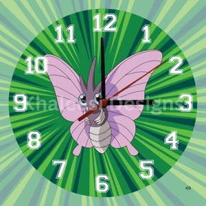 Exclusive Pokémon #049 Venomoth First Gen Wall Clock - Picture 1 of 9