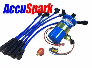 MGB,GT 62-74 Bargain Electronic Ignition pack-Blue leads Red coil & red rotor - Picture 1 of 1