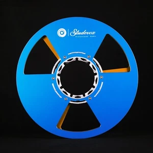 Studevox 10.5" Edge Polished Aluminium Empty Tape Reel For Reel Tape Recorders - Picture 1 of 15