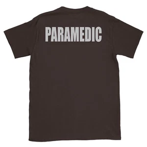 New Reflective Paramedic with Star of Life Blue or Black  T-Shirt  - Picture 1 of 17