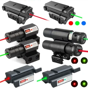 Tactical Red Green Blue Dot Laser Sight Low Profile 20mm Picatinny Rail Handgun - Picture 1 of 29