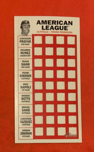 2016 Topps Heritage High Number BoxLoader 1967 Punch Outs 67BP-FR Frank Robinson