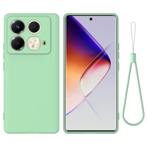 Per Infinix Note 40S, Custodia Lusso Morbida Silicone Liquido Pelle Touch Feel - Foto 1 di 33