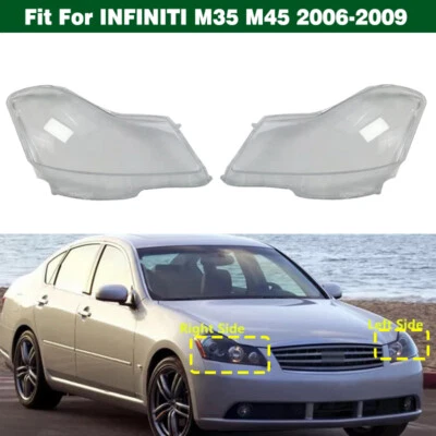 Par de pegatinas de sellado de tapa de lente de faro para Infiniti M35 M45 2006-2009 Foto 1 de 4