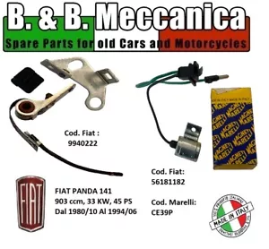 PLATINIERTE KONTAKTSPITZEN + KONDENSATOR FIAT PANDA 141 903cc 9940222 56101182 - Bild 1 von 6