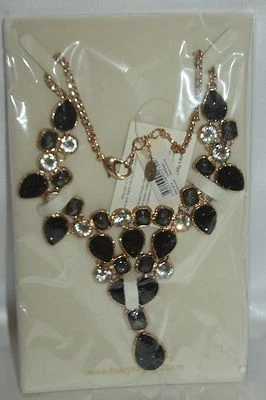 NEW AMRITA SINGH Gold Black Easter Jocasta Statement Necklace NKC3014 Boxed $120 - Image 1 of 4