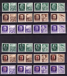 ⭐ 1942 1944 REGNO FRANCOBOLLI PROPAGANDA DI GUERRA NUOVI MNH 2 SERIE COMPLETE - Photo 1/1