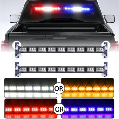 2X 54 LED Auto Blitzlicht Frontblitzer Warnleuchte Dash Strobe Notfall Warnung - Bild 1 von 4