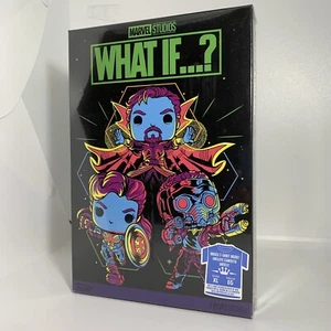 Funko Pop Marvel Studios What If Blacklight T-Shirt XL Target Exclusive Sealed - Picture 1 of 5