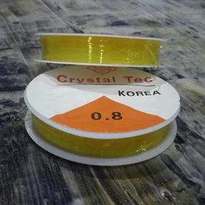 Elastic Crystal Thread, 0.8mm, 6mtr, Yellow, Free Post OZ Seller - Picture 1 of 1