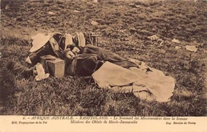 Lesotho - The sleep of missionaries in the bush - Publ. Missionary Oblates of Ma - Picture 1 of 2