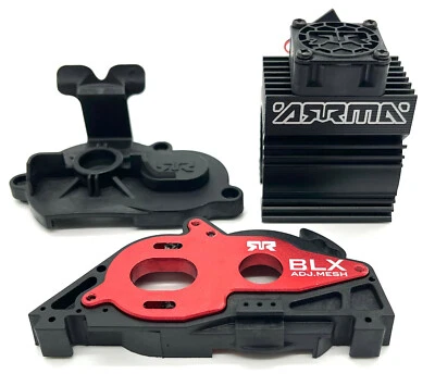 Arrma INFRACTION 4x4 3s BLX - Ventilador de motor de montaje rojo aluminio ARA4315V3 Foto 1 de 2