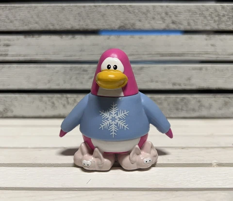 2" PVC Action Figure Disney Club Penguin Jakks Pink Bunny Slippers  Cadence Cover