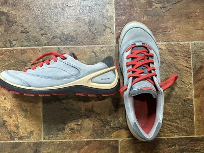 Обувь для гольфа Ecco Biom HydroMax БЕЗ ШИПОВ синяя/зеленоватая замша кожа размер 8 ЕС 40 - Изображение 1 из 4