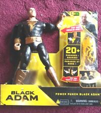 DC Comics, Power Punch Black Adam 12-inch Action Figure, 20+ Phrases and Sounds.