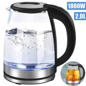 2L Glass Electric Kettle Fast Heating 1800W Stainless Steel Heating - Picture 1 of 6