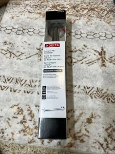 Delta Lahara 16 in. Decorative Assist Grab Bar Bright Stainless Steel  - Picture 1 of 8