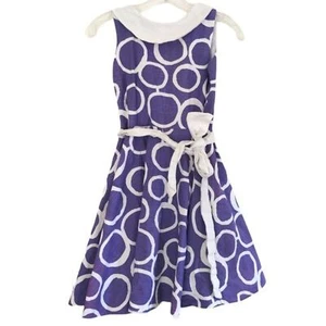 Susanne Lively Purple Geometric Girl's Special Occassion Dress Size 10 - Picture 1 of 9