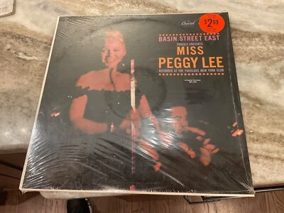 PEGGY LEE LP BASIN STREET EAST CAPITOL SM-1520 1977 REISSUE SEALED - Image 1 of 2