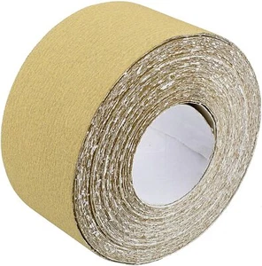 Rollo de papel de lija de grano 120 2-3/4" x20 yd adhesivo PSA papel de lija autoadhesivo - Imagen 1 de 6