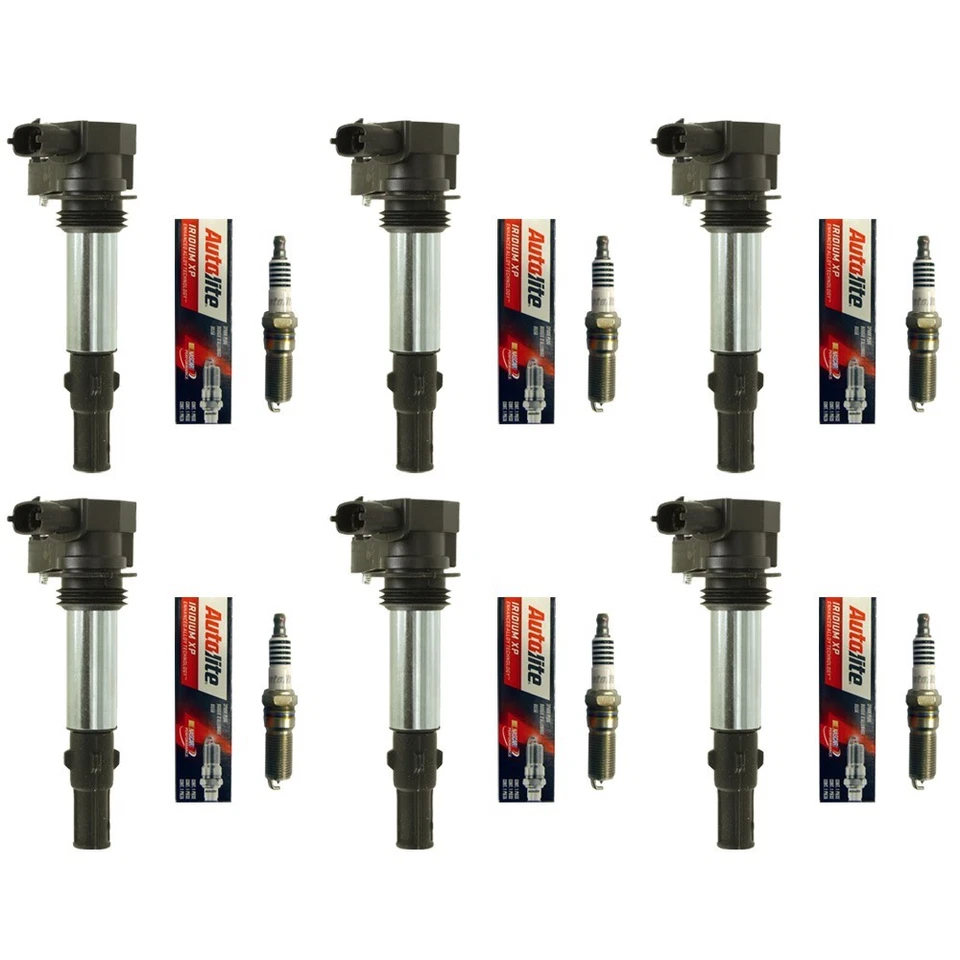 Nuevo juego de bobinas de encendido (6) + (6) bujías Autolite para Buick Cadillac 2004-10 Foto 1 de 3