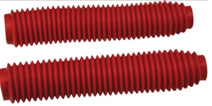 New Fork Boots Red Honda XL600R XR250L XR250R XR350R XR400R XR 250 350 400 XL 60 - Picture 1 of 2
