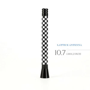 For MINI Cooper Aerial Exotic Accessories Black/White Style 4.2" Short Antenna - Picture 1 of 8