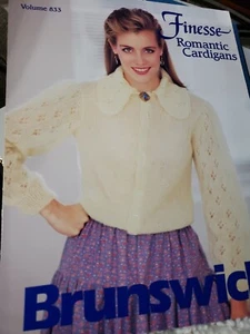 Brunswick Vintage Knitting 833 Finesse Romantic Cardigans - Picture 1 of 3