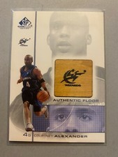 A12,843 - 2000-01 SP Game Floor Authentic Floor #CA Courtney Alexander