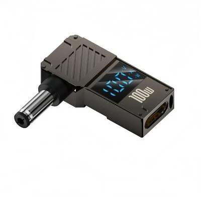 Female USB C to DC 5.5mm x 2.1mm Male Converter for Laptop 100W 20V USB Type ... - Image 1 of 4