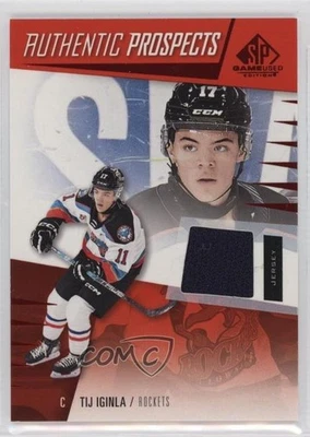 2023-24 Upper Deck SP Game Used CHL Edition Red Jerseys Tij Iginla #38 - Image 1 of 3