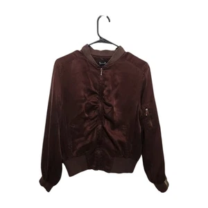 Mercer & Madison Silk Bomber Jacket S - Picture 1 of 3