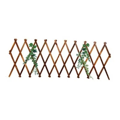 Malla de pared de celosía vertical de madera maciza para plantas trepadoras interiores exteriores  Foto 1 de 4