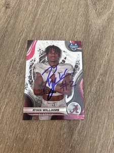 Ryan Williams 2024 Bowman’s Best Auto Signed Autographed Alabama Football - Picture 1 of 2
