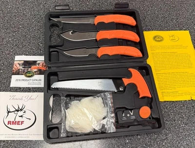 RMEF Outdoor Edge Knife and Game Processing Set, New - Изображение 1 из 3