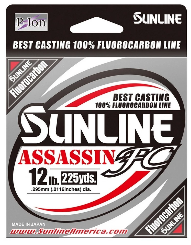 SUNLINE 63042308 Assassin FC Fluorocarbon Line 20lb Clear 225yd