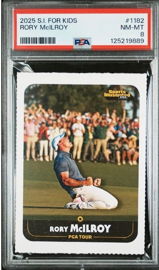 Rory Mcllroy Raro 2025 Sports Illustrated Niños SI Masters Pic Grand Slam PSA 8 Foto 1 de 2