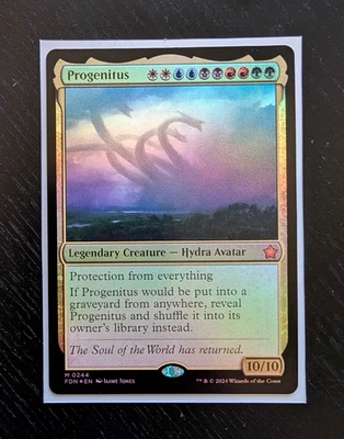PROGENITUS Foil Mythic Rare Foundations Near Mint Magic: The Gathering Card - Image 1 of 2
