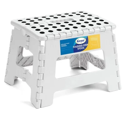 Taburete plegable de 9" para adultos y niños soporta hasta 300 libras, plegable antideslizante... Foto 1 de 4