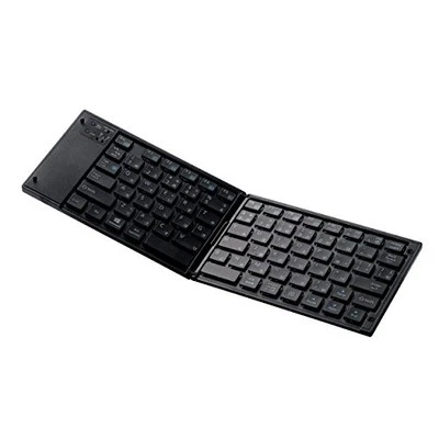 ELECOM Keyboard Bluetooth Foldable Multi-Pairing Black TK-FLP01BKNEW - Image 1 of 4