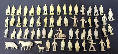 Lote De Colección De 61 Figuras Tren/Juego Escala O Marx Plástico Suave Foto 1 de 3