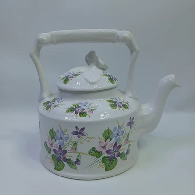 Tetera Floral Vintage de Arthur Wood Inglaterra #6344 Excelente Estado Foto 1 de 4