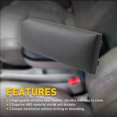 Tapa de reposabrazos de consola central de cuero negro para VW Jetta Beetle 1999-2009 nueva Foto 1 de 4