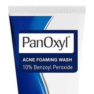 Panoxyl Max Strength Acne Foaming Wash, Face & Body, 10% Benzoyl Peroxide,5.5 Oz