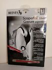 NEW Reeves Scraperfoil Silver  Gravure Penguins PPSF45 Engraving Crafts Ages 8+