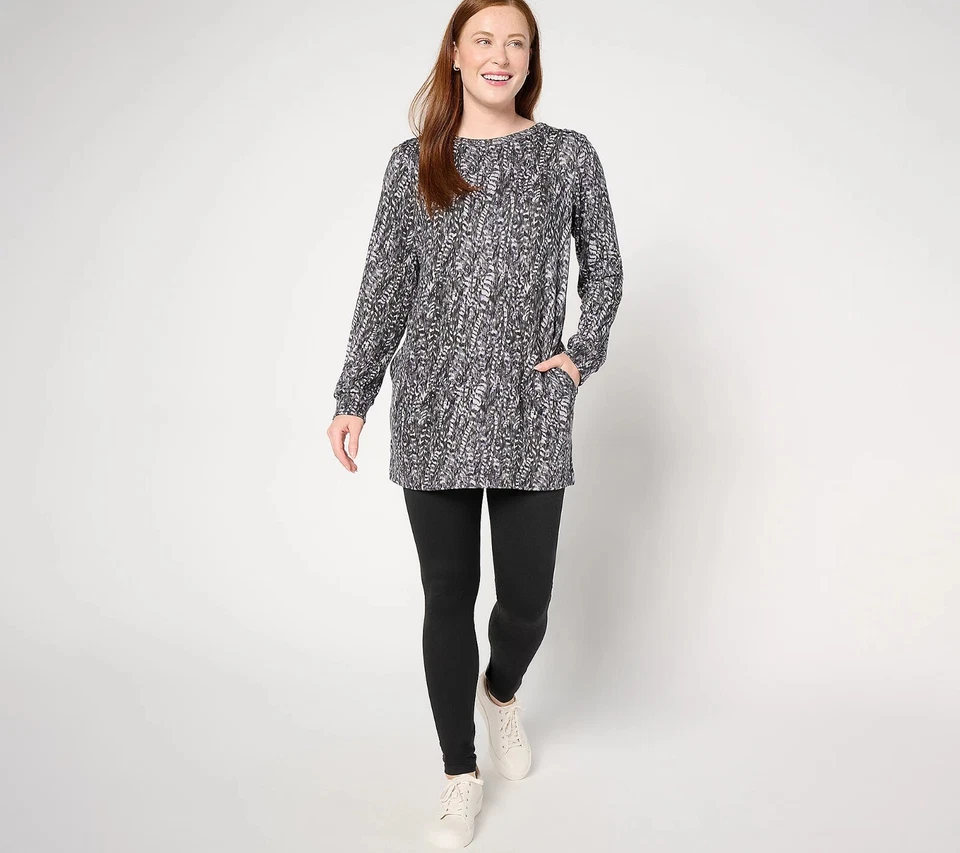 Conjunto de salón túnica y legging tejido suéter Stan Herman - talla XL a652744 Foto 1 de 4