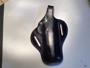 Bianchi #7 Shadow holster OWB Colt Government 5 inch Black leather - Picture 1 of 14