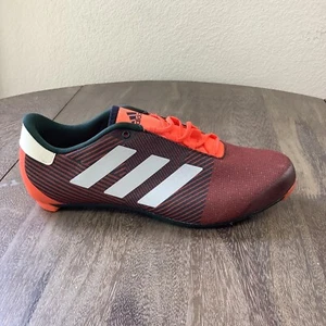 Mens Size 9.5 Adidas The Road Cycling 3 Bolt Shoe Red Black White GY6810 - Picture 1 of 7
